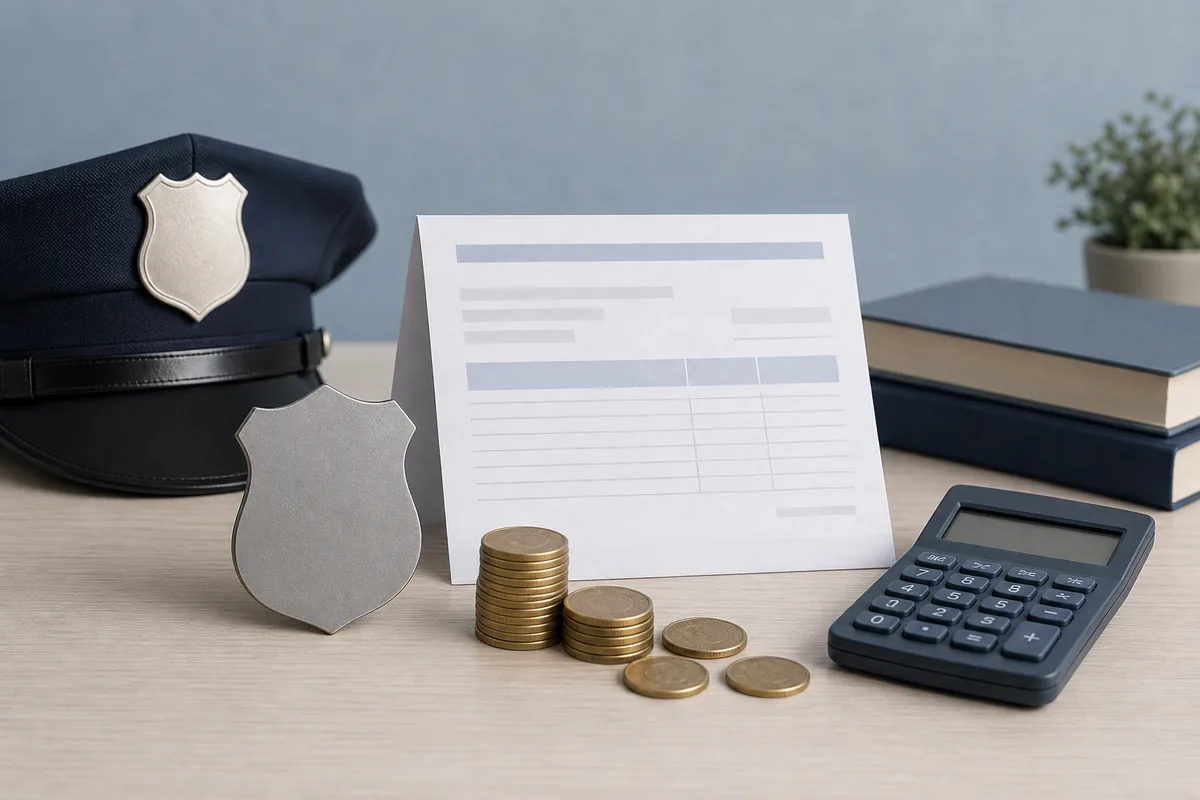 Salariu polițist 2026 - net, brut, sporuri și componente de calcul